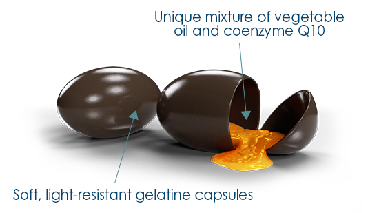 The capsule protects the content against light and oxygen throughout the shelf life